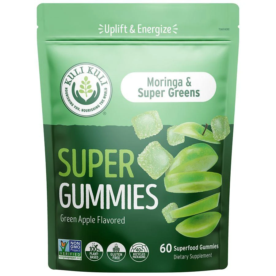 商品Kuli Kuli|Moringa + Super Greens Super Gummies,价格¥171,第1张图片