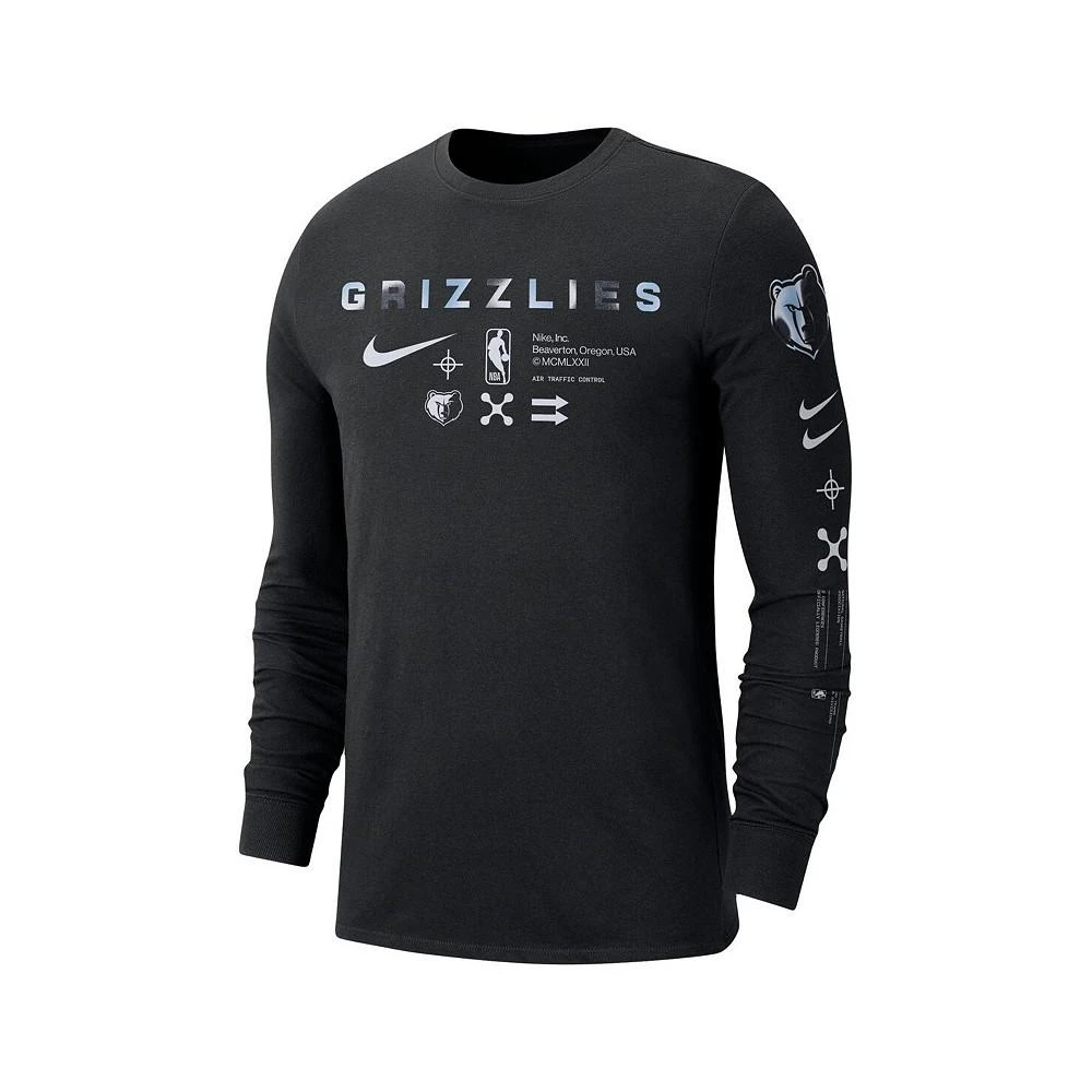商品NIKE|Men's Black Memphis Grizzlies Essential Air Traffic Control Long Sleeve T-shirt,价格¥314,第2张图片详细描述