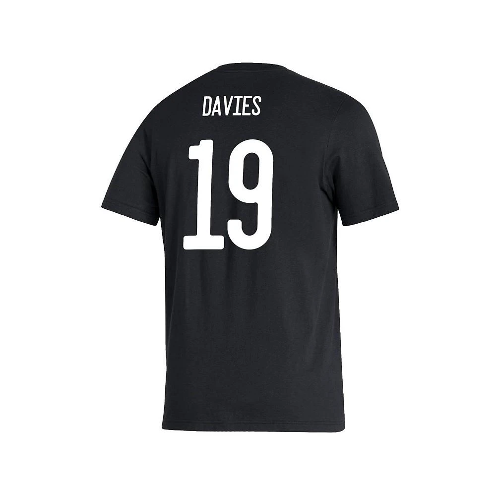 商品Adidas|Men's Alphonso Davies Black Bayern Munich Amplifier Name and Number T-shirt,价格¥301,第4张图片详细描述