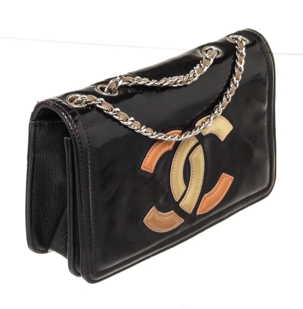 Chanel Black Caviar Leather CC Full Flap Shoulder Bag商品第2张图片规格展示