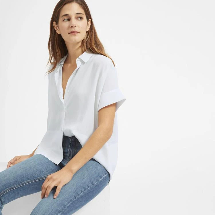 商品Everlane|真丝短袖衬衣,价格¥509-¥523,第2张图片详细描述