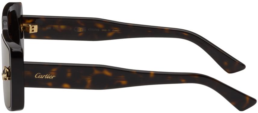 Tortoiseshell Rectangular Sunglasses商品第3张图片规格展示