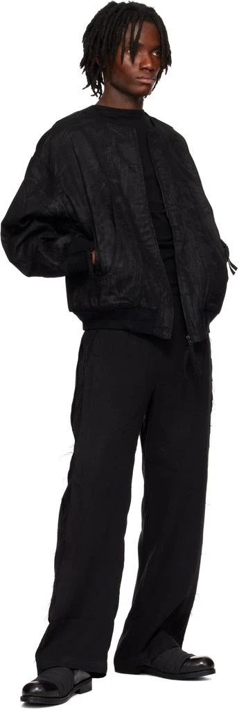 商品Professor.E|Black Object-Faded Bomber Jacket,价格¥2300,第4张图片详细描述
