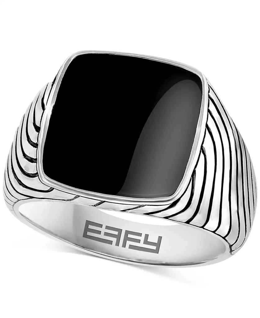 商品Effy|EFFY® Men's Onyx Ring in Sterling Silver,价格¥701,第1张图片