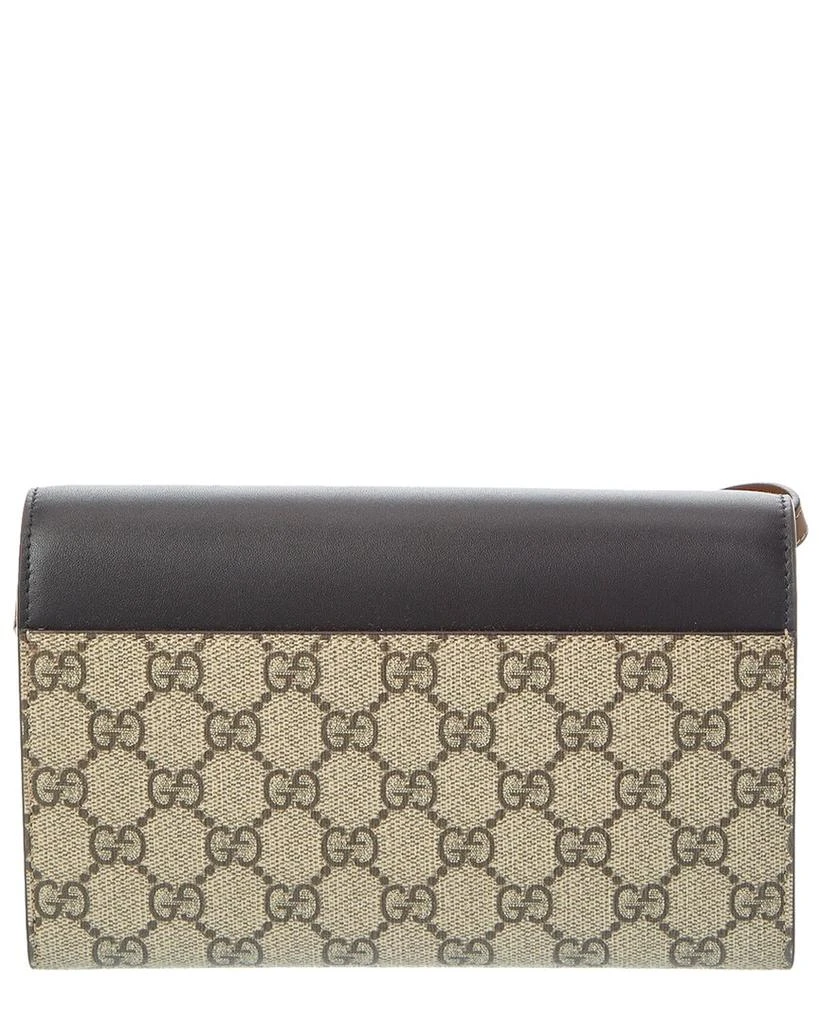 商品Gucci|GG Supreme Canvas & Leather Wallet On Chain,价格¥11824,第2张图片详细描述
