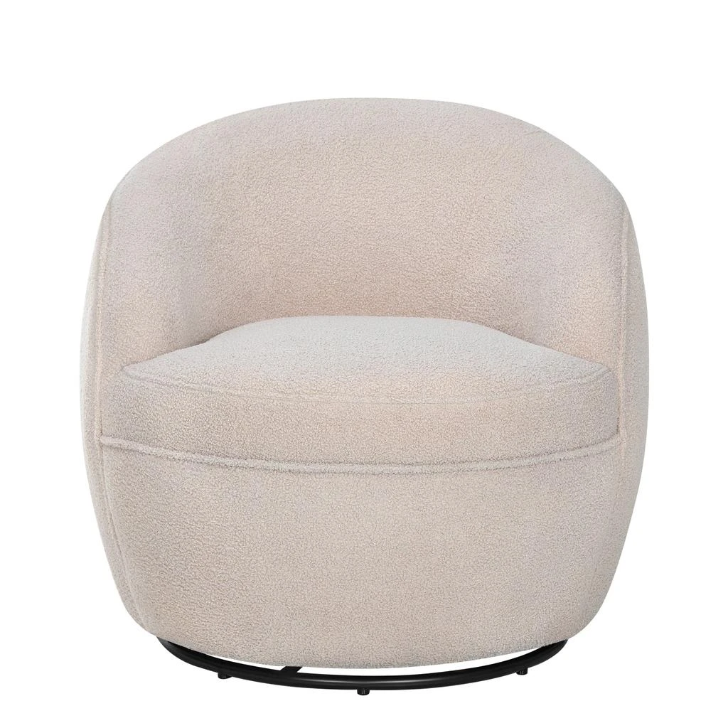 商品Streamdale Furniture|Streamdale 360 Swivel Teddy Sherpa Barrel Chair,价格¥4987,第3张图片详细描述