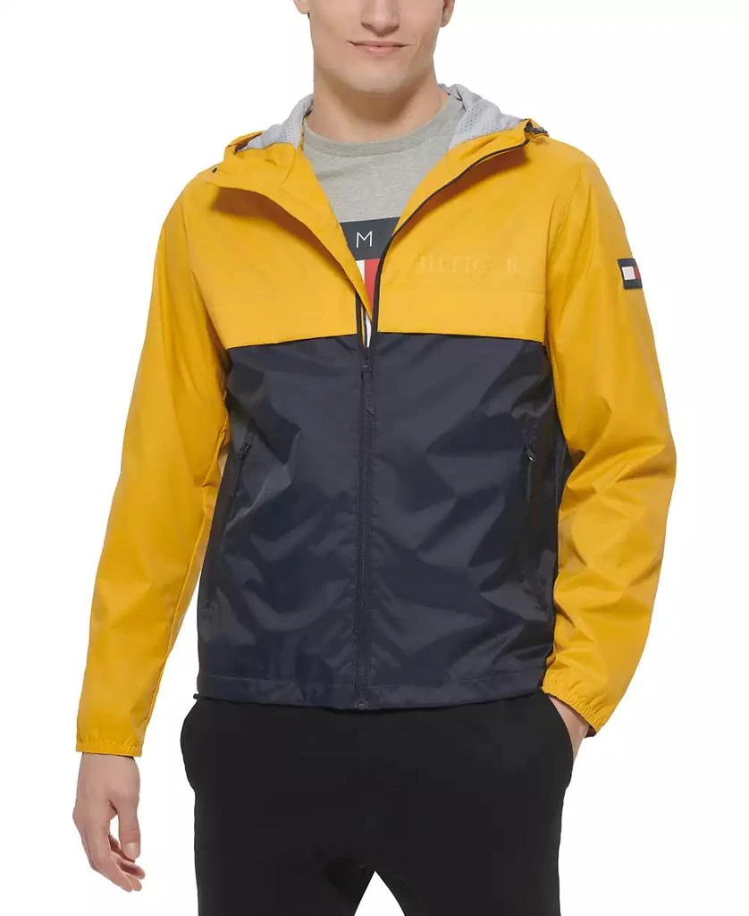 商品Tommy Hilfiger|男士 连帽防雨夹克 时尚防水保暖,价格¥380,第1张图片