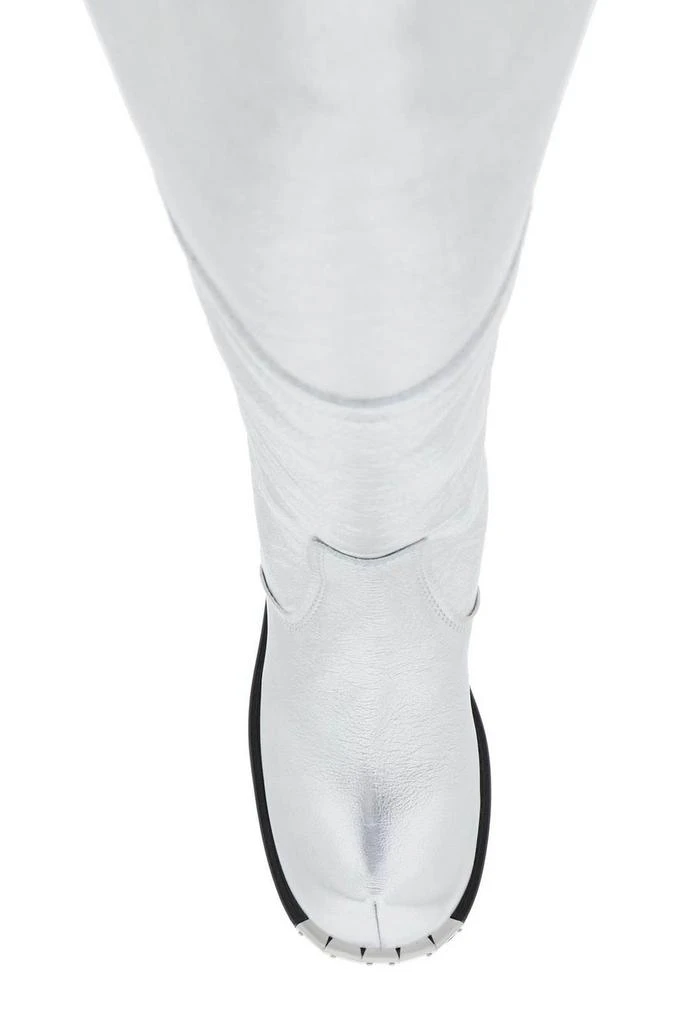 商品MM6|MM6 Maison Margiela Round Toe Knee-High Boots,价格¥5088,第4张图片详细描述