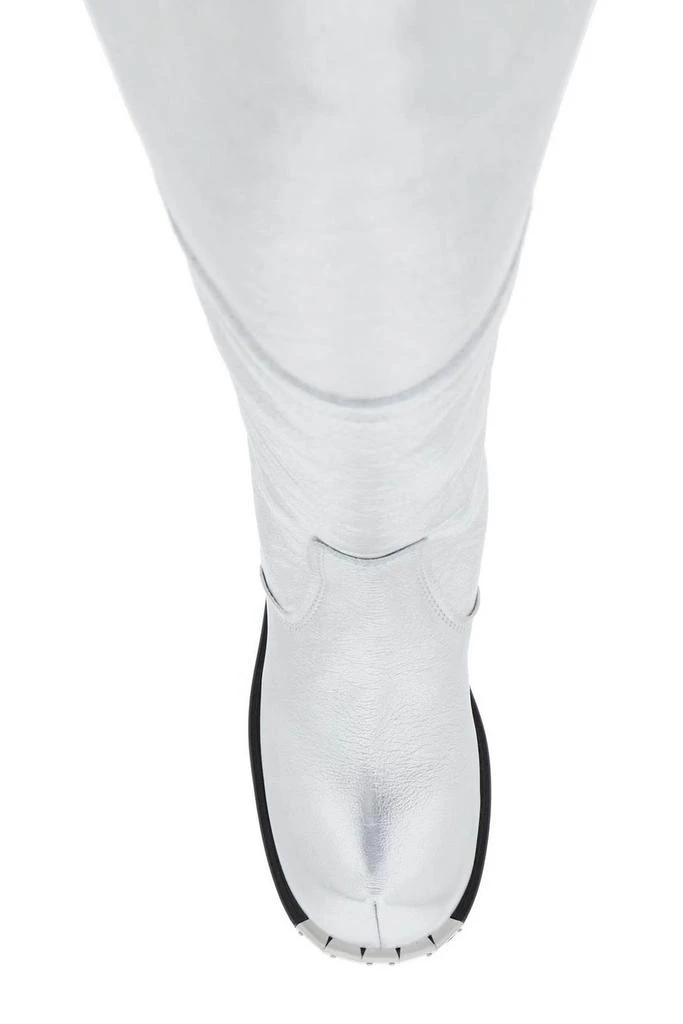 商品MM6|MM6 Maison Margiela Round Toe Knee-High Boots,价格¥3013,第4张图片详细描述