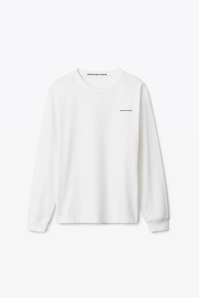 商品Alexander Wang|LONG-SLEEVE TEE IN HIGH TWIST JERSEY,价格¥1315,第2张图片详细描述