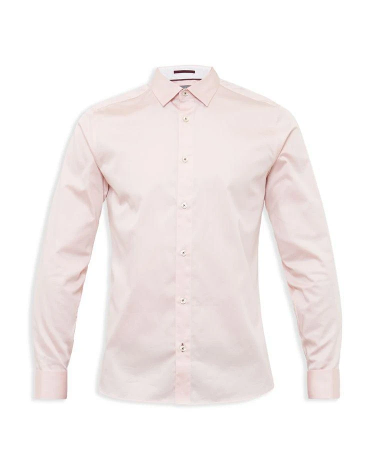 商品Ted Baker London|Exon Satin Stretch Slim Fit Button-Down Shirt,价格¥576,第4张图片详细描述