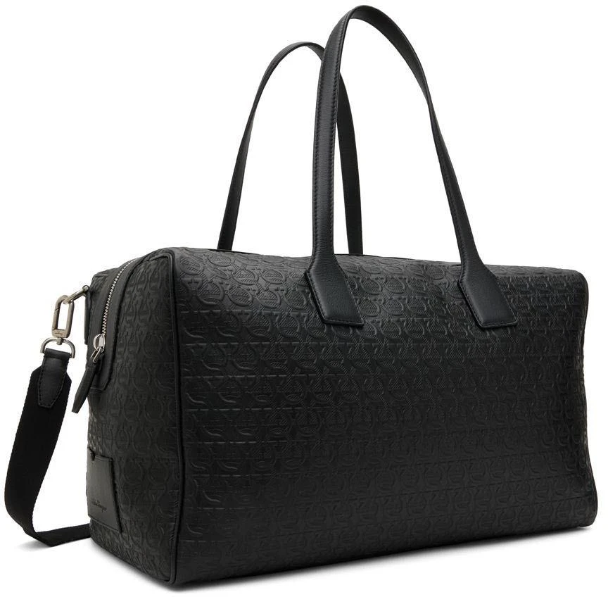商品Salvatore Ferragamo|Black Gancini Duffle Bag,价格¥11044,第2张图片详细描述