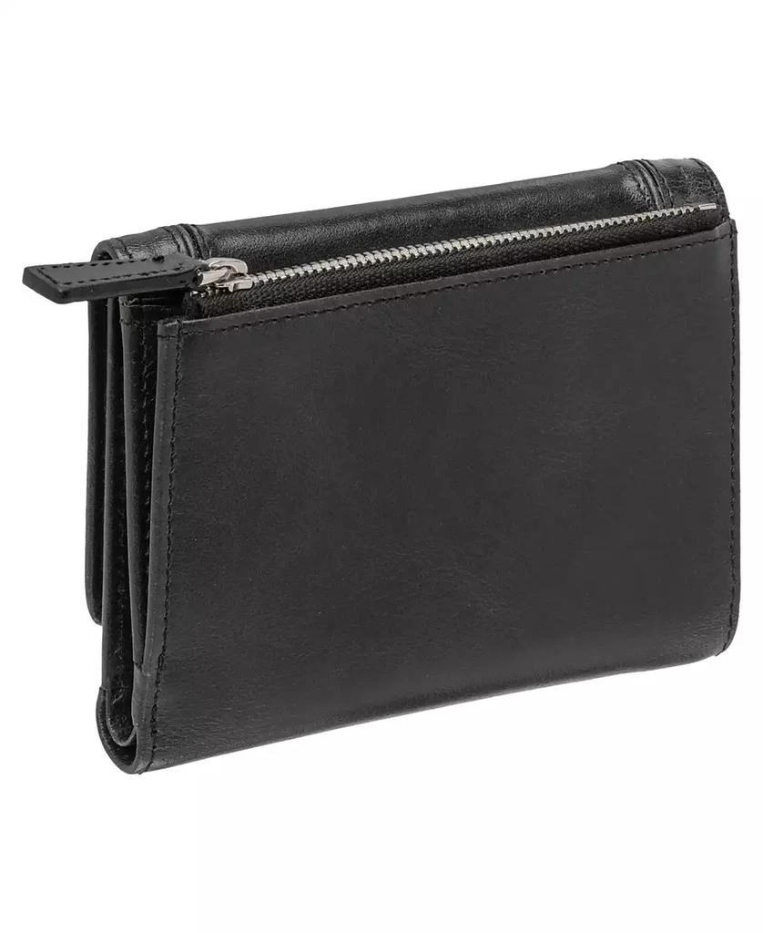 商品Mancini Leather Goods|South Beach RFID Secure Mini Clutch Wallet,价格¥337,第3张图片详细描述