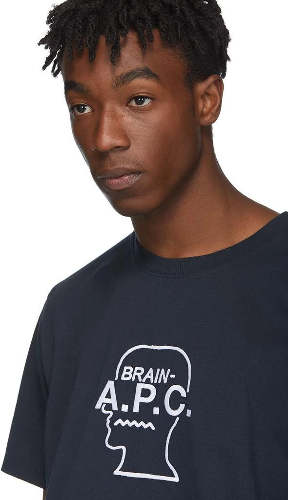商品A.P.C.|Navy Brain Dead Edition Spooky 短袖,价格¥508,第4张图片详细描述