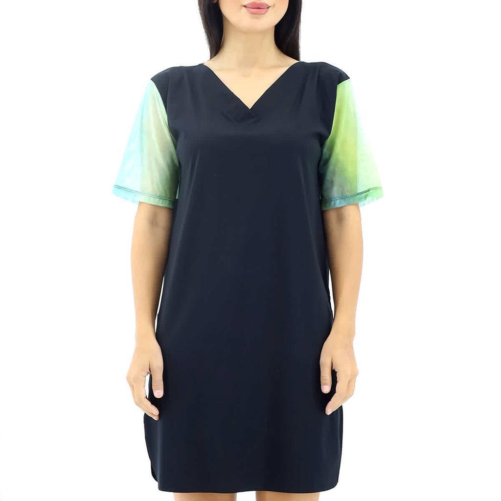 商品Wolford|Wolford Ladies Ocean/Black Jellyfish V-neck Dress, Size X-Small,价格¥589,第1张图片