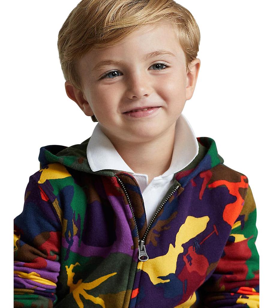 Boys' Big Pony Camo Fleece Full-Zip Hoodie - Little Kid, Big Kid商品第4张图片规格展示