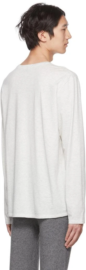 商品Vince|White Cotton Long Sleeve T-Shirt,价格¥354,第3张图片详细描述