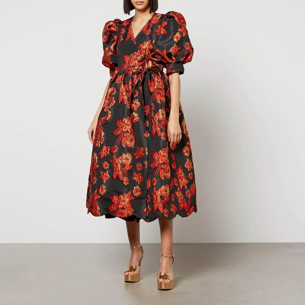 商品Sister Jane|Sister Jane Giselle Floral Jacquard Wrap Dress,价格¥1241,第1张图片