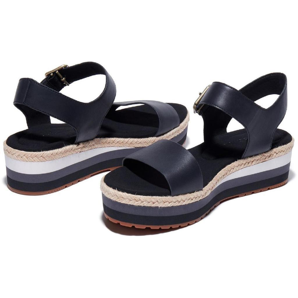 商品Timberland|Timberland Womens Santorini Sun Leather Wedge Espadrilles,价格¥470,第4张图片详细描述