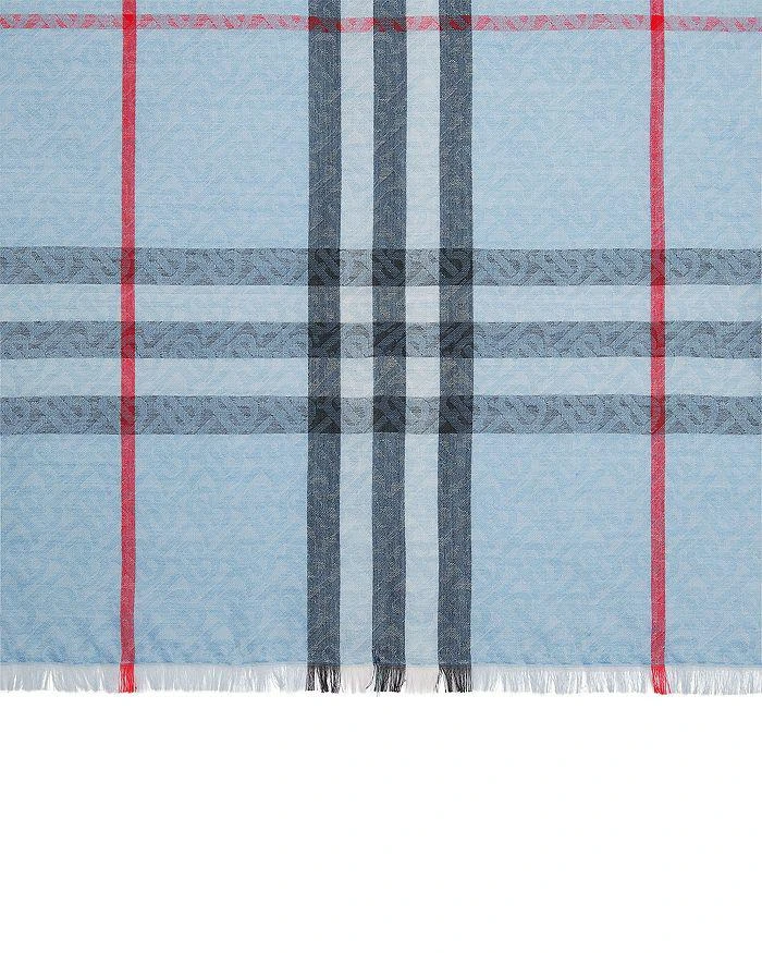 商品Burberry|Giant Check Wool & Silk Scarf ,价格¥2493,第4张图片详细描述