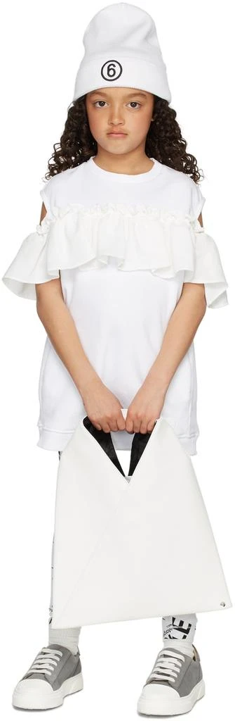 商品MAISON MARGIELA|Kids White Ruffle Dress,价格¥832,第1张图片