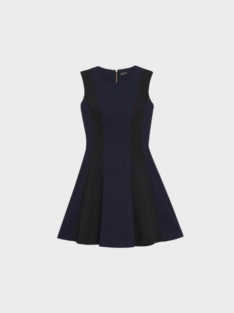 商品DKNY|TEXTURED FIT-AND-FLARE DRESS,价格¥369,第1张图片