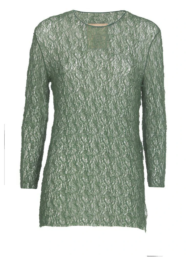 商品Uma Wang|Uma Wang Crewneck Long-Sleeved Lace Sweater,价格¥1563,第1张图片