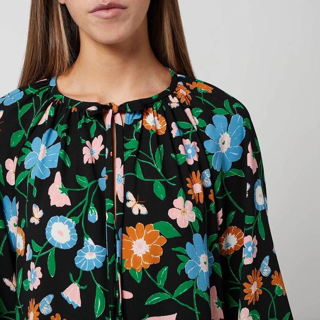 商品Kate Spade|Kate Spade New York Women's Floral Garden Tie Neck Dress - Multi,价格¥252,第4张图片详细描述