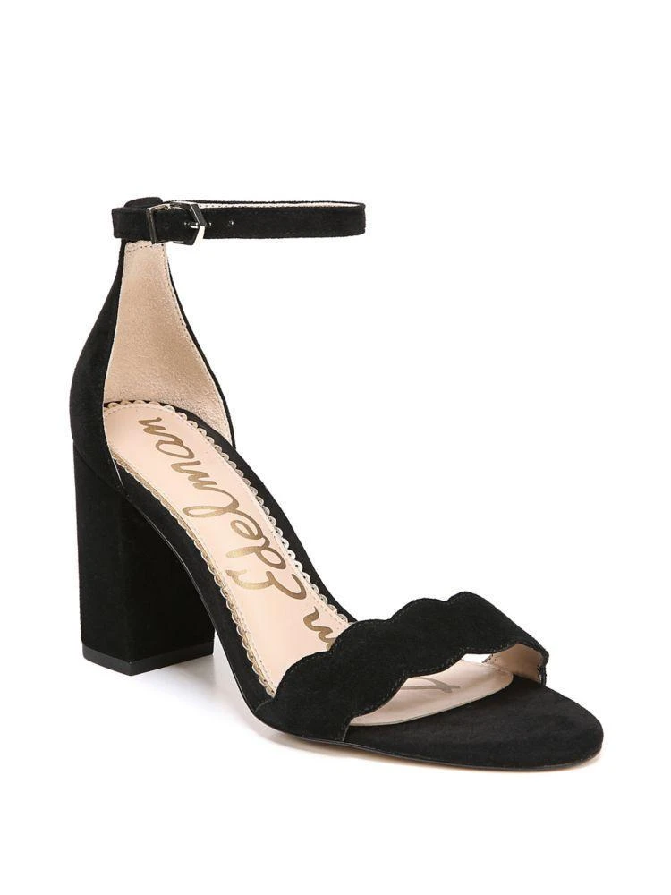 商品Sam Edelman|Odila Scalloped Suede Ankle-Strap Sandals,价格¥756,第1张图片