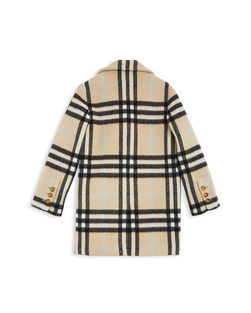 Girls' Poppy Vintage Check Wool Blend Coat - Big Kid商品第2张图片规格展示