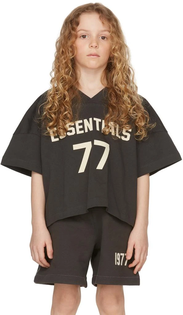 商品Essentials|Kids Black Football T-Shirt,价格¥171,第2张图片详细描述