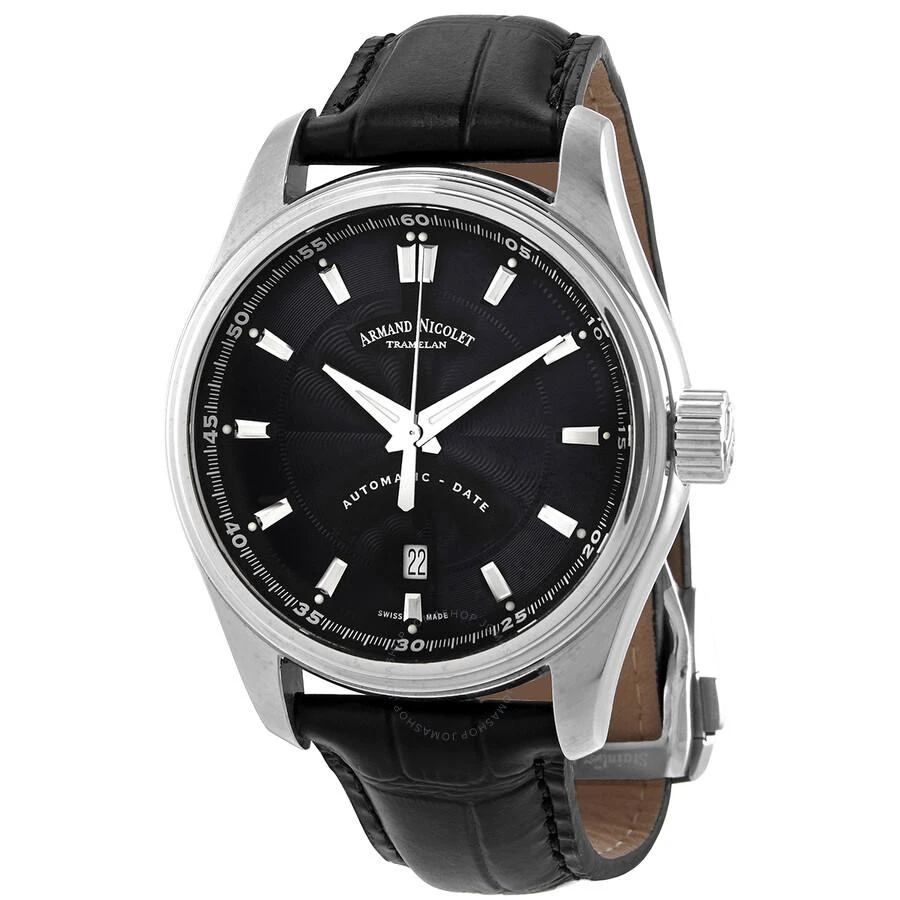 商品Armand Nicolet|MH2 Automatic Black Dial Men's Watch A640A-NR-P840NR2,价格¥6009,第1张图片