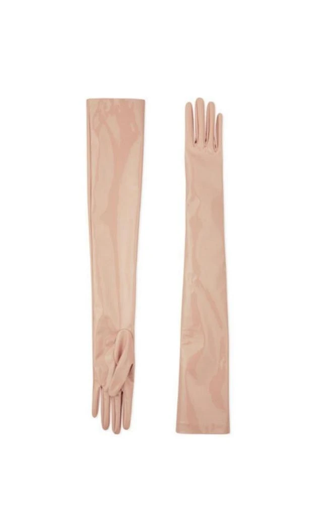 商品Gucci|Opera Beige Patent Leather Gloves,价格¥3641,第1张图片