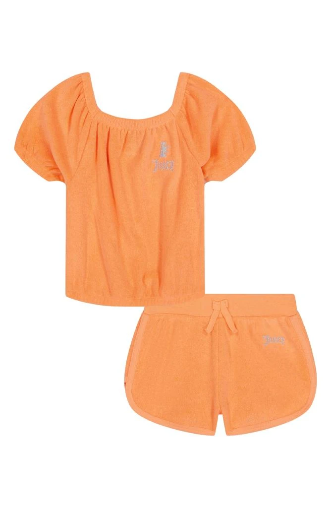 商品Juicy Couture|French Terry Puff Sleeve Top & Shorts Set,价格¥98,第1张图片