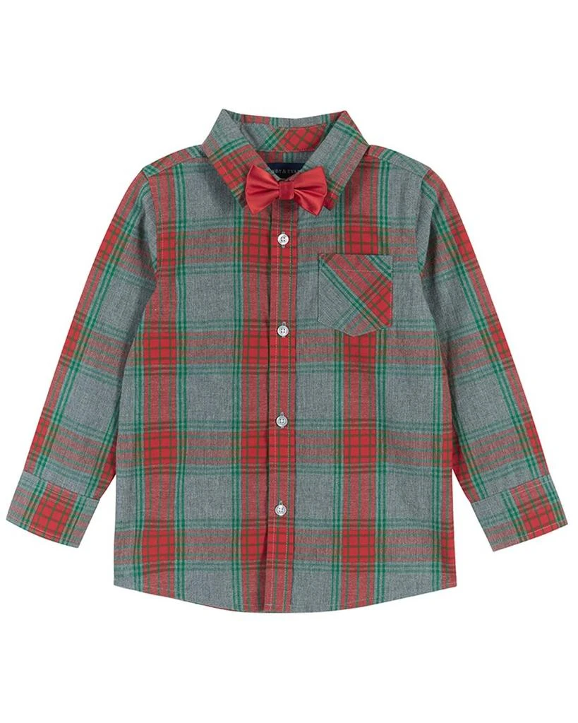 商品Andy & Evan|Andy & Evan Button-Down & Bow Tie Set,价格¥202,第1张图片
