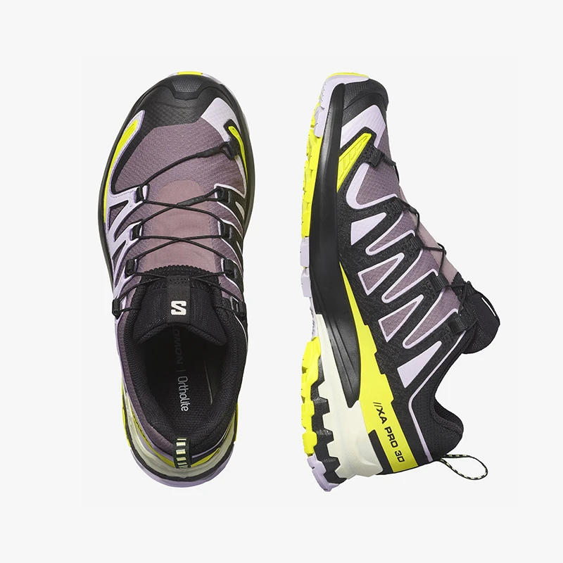 SALOMON 24新款 XP3VGT系列女士紫黄色黑色纺织耐用越野跑鞋 商品