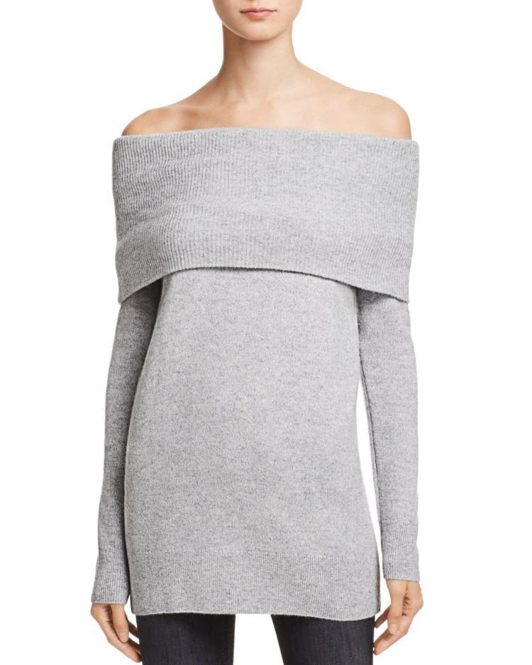商品AQUA|AQUA Cashmere Off-the-Shoulder Sweater - 100% Exclusive,价格¥290,第1张图片