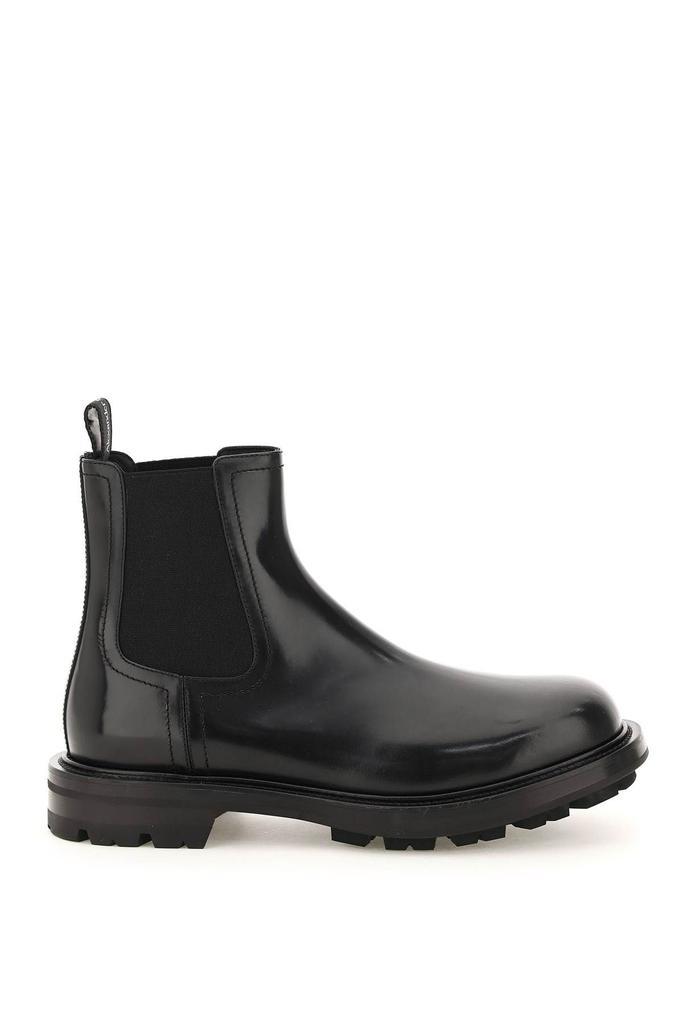 商品Alexander McQueen|BRUSHED LEATHER CHELSEA BOOTS,价格¥3737,第1张图片