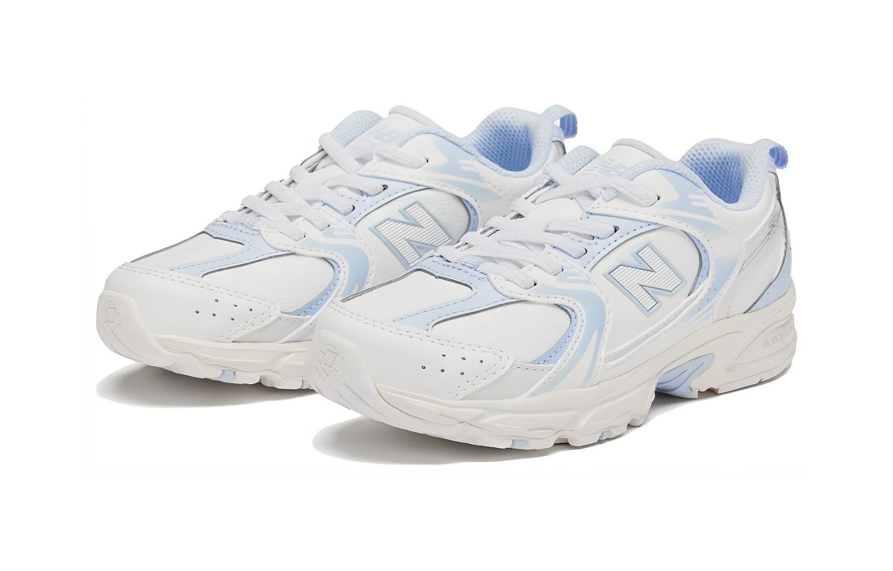 商品[国内直发] New Balance|[预售3天]NB 530系列 防滑耐磨 低帮 儿童休闲鞋 白蓝 中小童,价格¥536,第3张图片详细描述