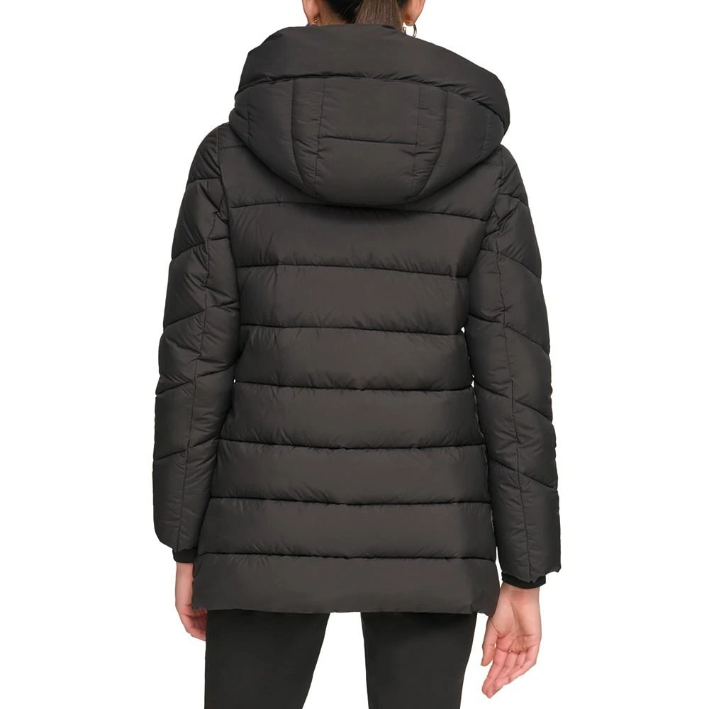 商品Calvin Klein|Women's Bibbed Hooded Puffer Coat, Created for Macy's,价格¥942,第2张图片详细描述