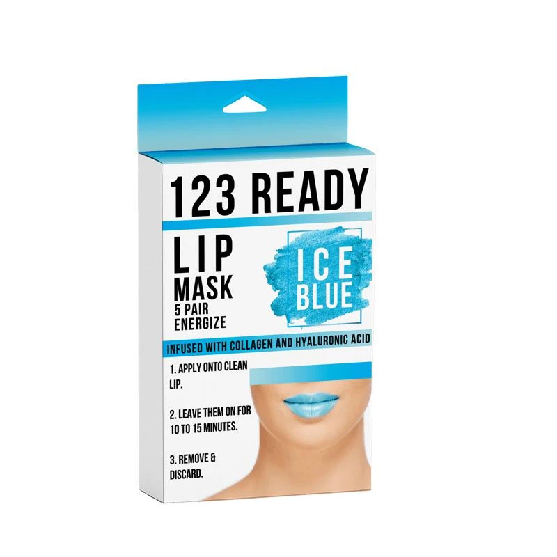 商品ZAQ|123 Ready Ice Blue Energize Gel Lip Patches 5pc,价格¥114,第1张图片