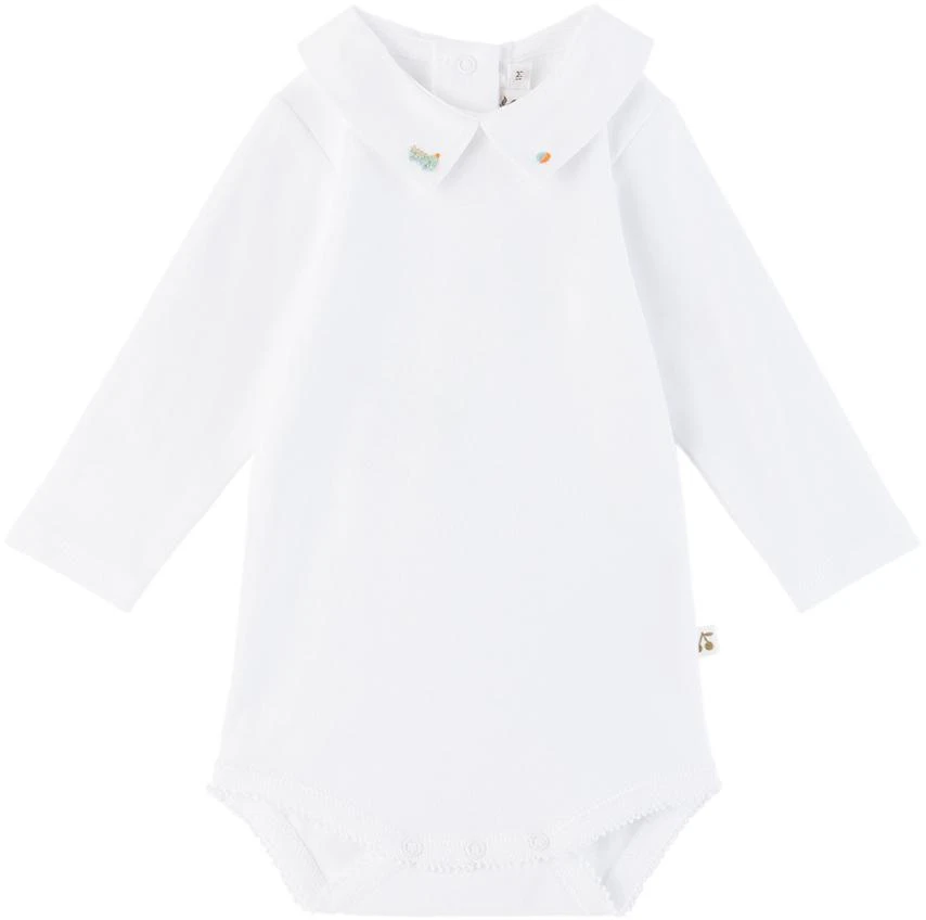 商品Bonpoint|Baby White Juillet Bodysuit,价格¥708,第1张图片