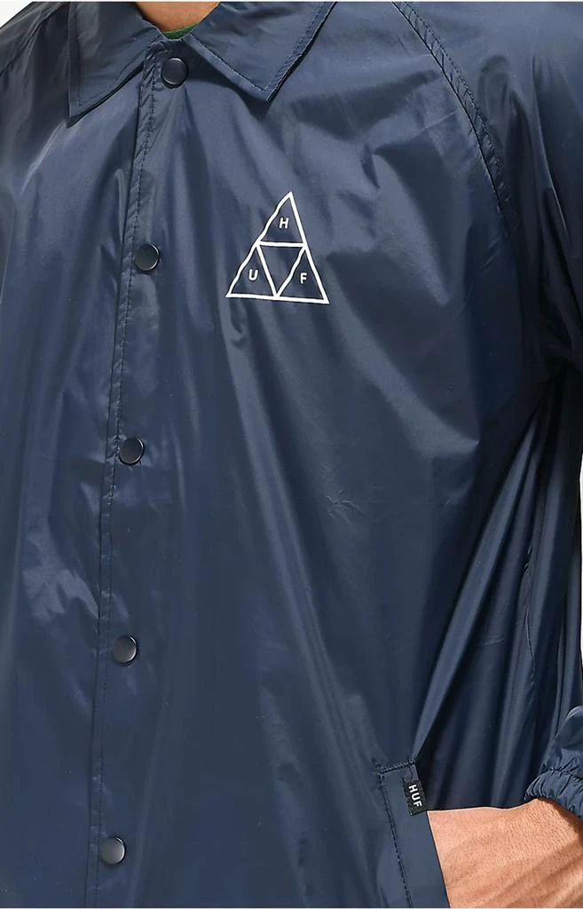 商品HUF|Essentials TT Coaches Jacket - Navy,价格¥261,第2张图片详细描述
