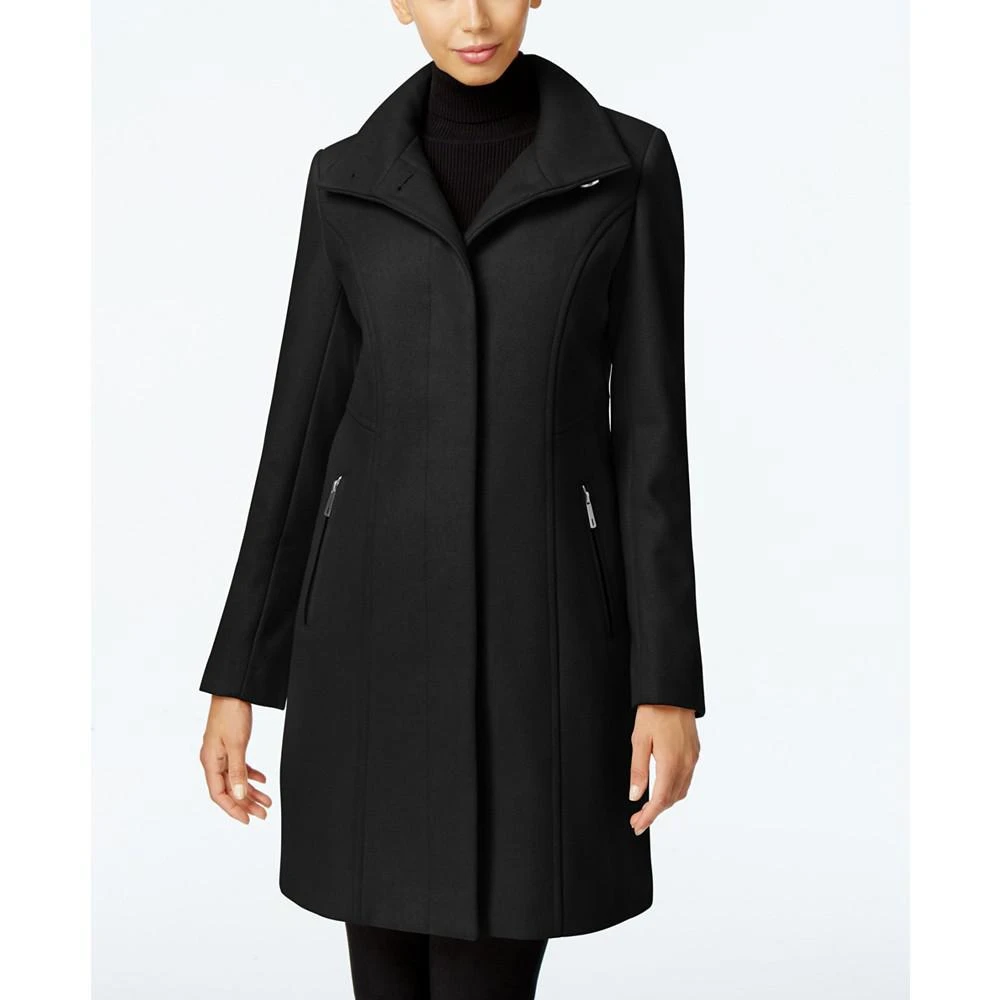 商品Kenneth Cole|Wool-Blend Seamed Walker Coat,价格¥1197,第1张图片