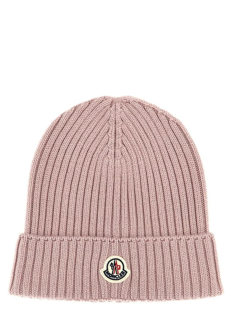 商品Moncler|Moncler Enfant Kids Logo Patch Beanie,价格¥1357,第1张图片