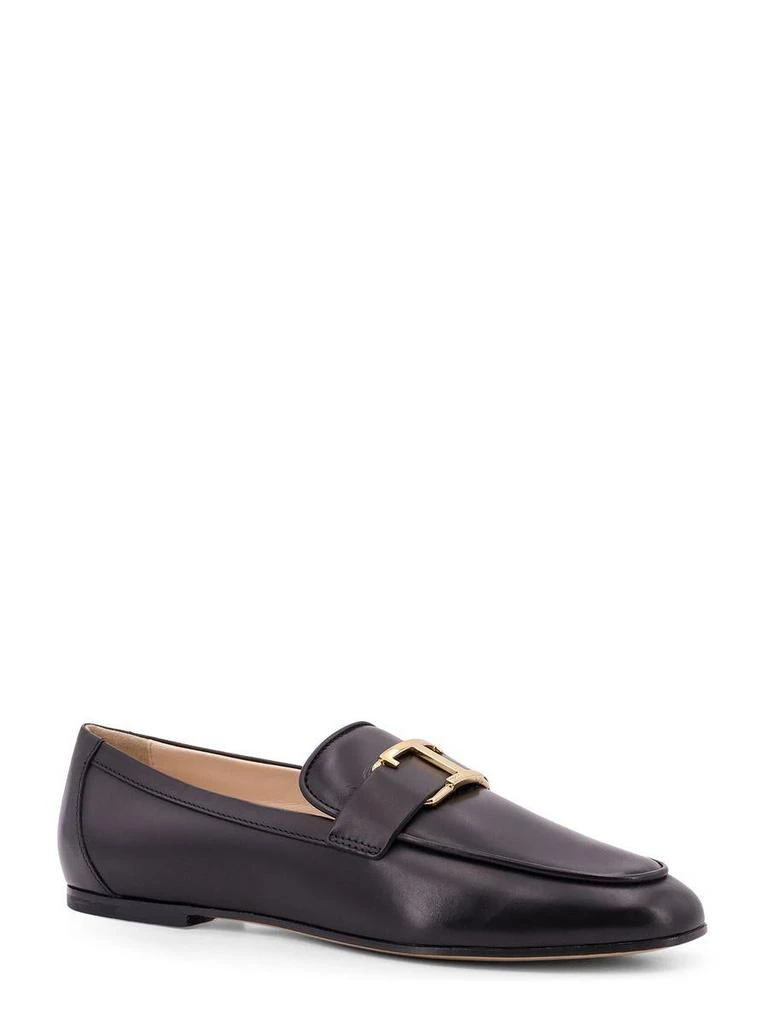 商品Tod's|Tod'S Black Leather T-Logo Loafers in Black,价格¥2807,第2张图片详细描述