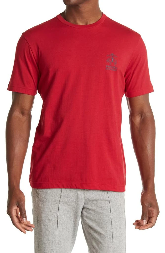 Brooks Brothers 1818 Logo Print T-Shirt 1