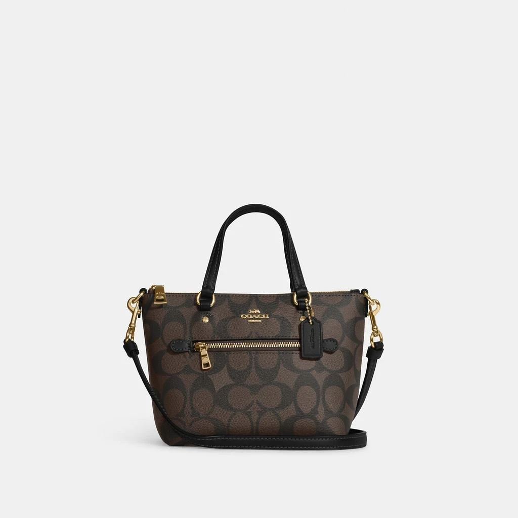 商品Coach|Coach Outlet Mini Gallery Crossbody In Signature Canvas,价格¥1038,第5张图片详细描述