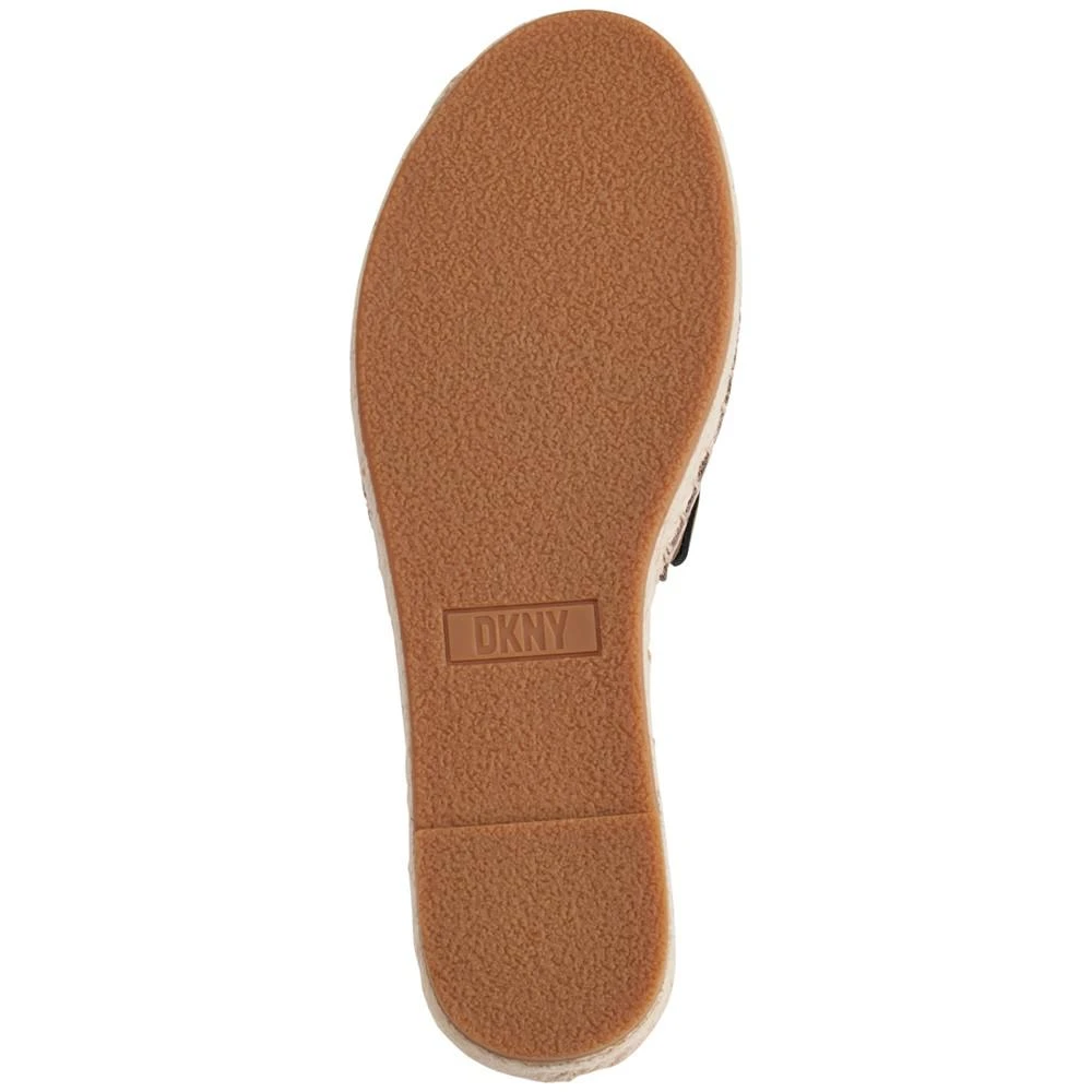 商品DKNY|Women's Camillo Slip-On Espadrille Platform Slide Sandals,价格¥488,第5张图片详细描述