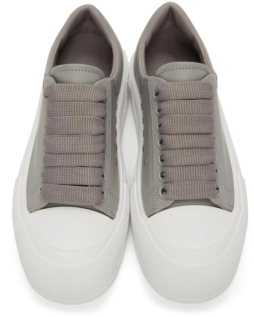 商品Alexander McQueen|灰色 Deck Plimsoll 运动鞋,价格¥3491,第5张图片详细描述